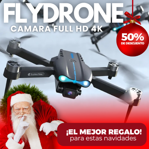 Flydrone Dron Con Camara Full Hd 4k - Liquidación con 50% de Descuento.